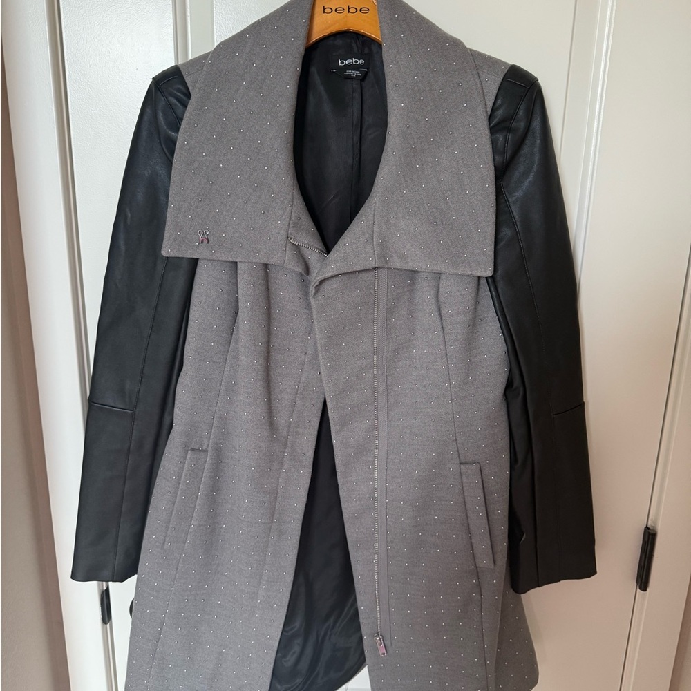 Bebe Gray and Black  Jacket